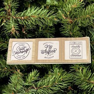 Target Brand Set of Mini Wall Signs (3) Wooden